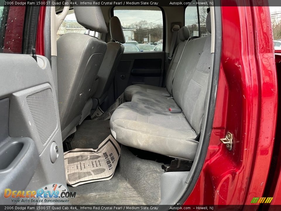 2006 Dodge Ram 1500 ST Quad Cab 4x4 Inferno Red Crystal Pearl / Medium Slate Gray Photo #18