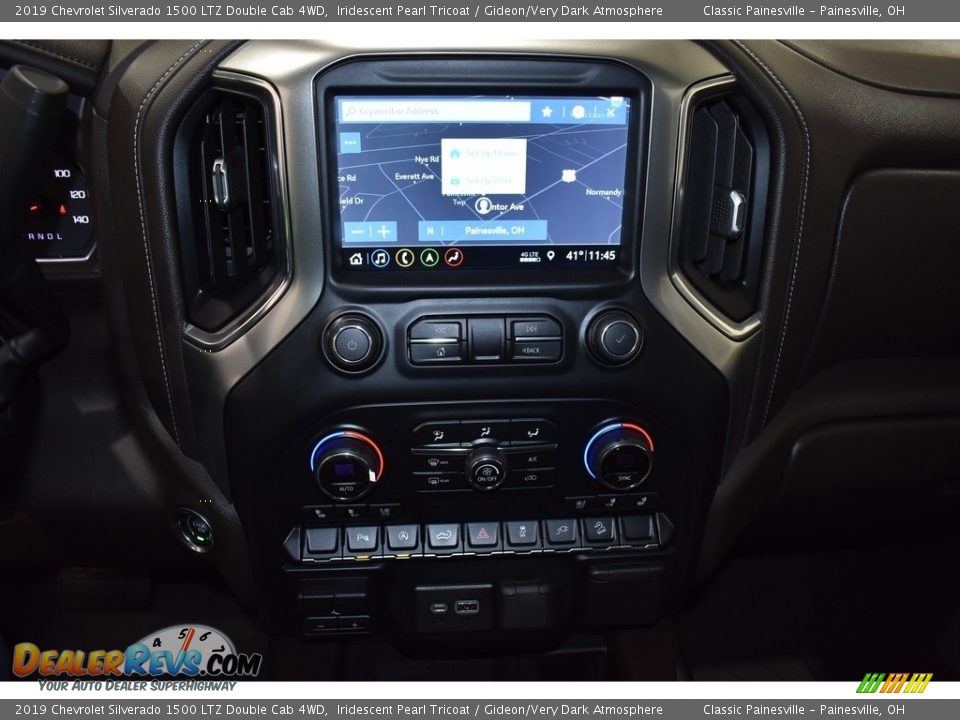 2019 Chevrolet Silverado 1500 LTZ Double Cab 4WD Iridescent Pearl Tricoat / Gideon/Very Dark Atmosphere Photo #14