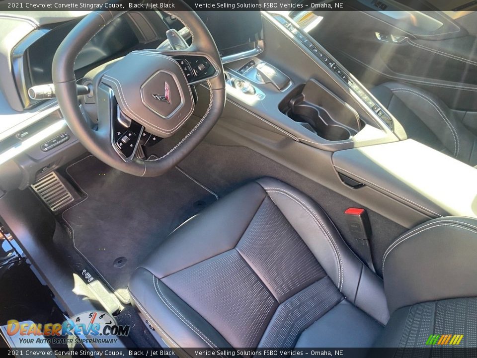 Jet Black Interior - 2021 Chevrolet Corvette Stingray Coupe Photo #8