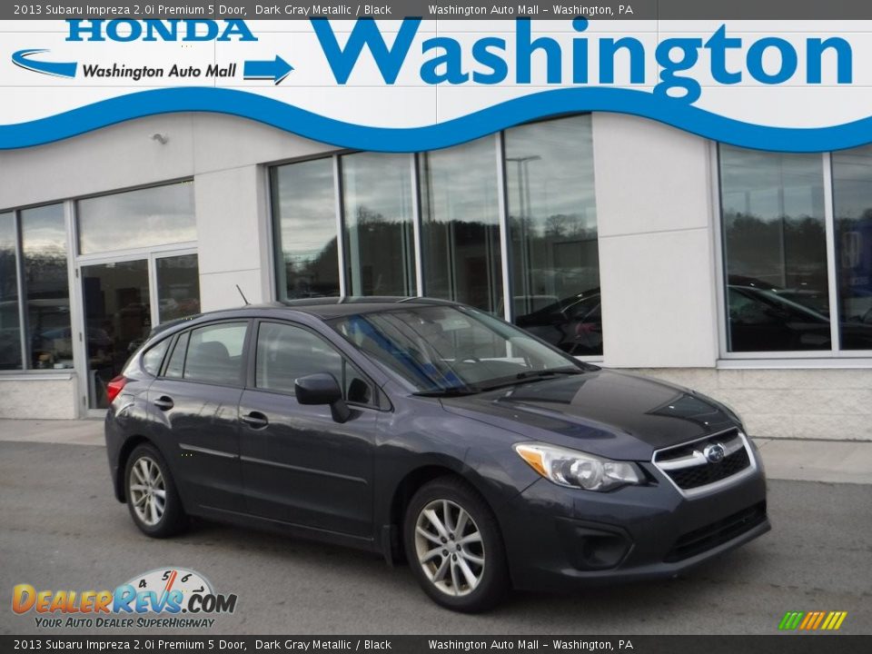 2013 Subaru Impreza 2.0i Premium 5 Door Dark Gray Metallic / Black Photo #1