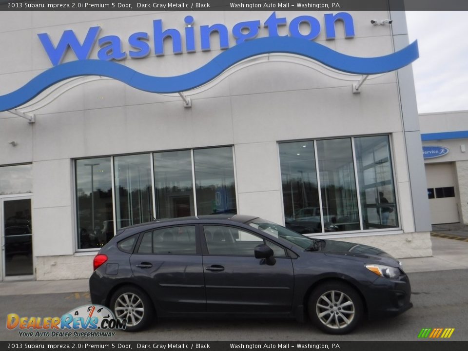 2013 Subaru Impreza 2.0i Premium 5 Door Dark Gray Metallic / Black Photo #2