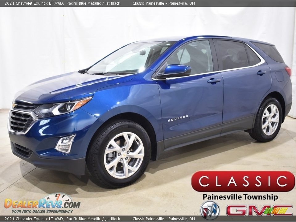 2021 Chevrolet Equinox LT AWD Pacific Blue Metallic / Jet Black Photo #1