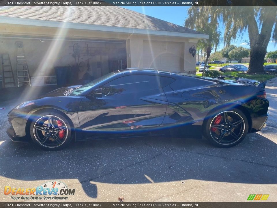 2021 Chevrolet Corvette Stingray Coupe Black / Jet Black Photo #12