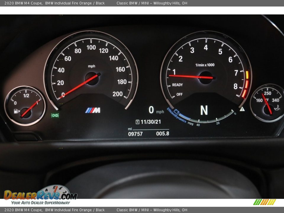 2020 BMW M4 Coupe Gauges Photo #8