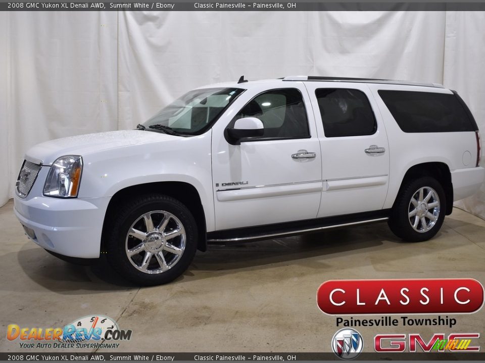 2008 GMC Yukon XL Denali AWD Summit White / Ebony Photo #1