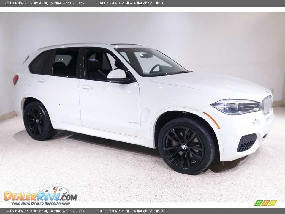 2018 BMW X5 xDrive50i Alpine White / Black Photo #1