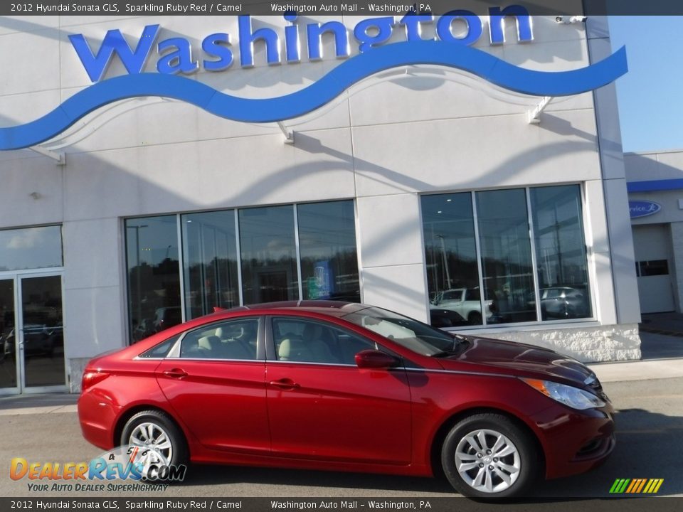 2012 Hyundai Sonata GLS Sparkling Ruby Red / Camel Photo #2