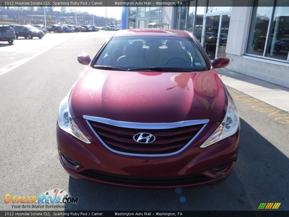 2012 Hyundai Sonata GLS Sparkling Ruby Red / Camel Photo #4