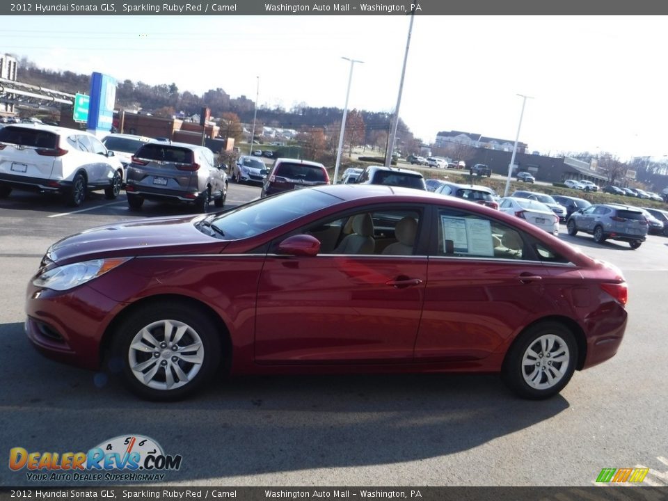 2012 Hyundai Sonata GLS Sparkling Ruby Red / Camel Photo #6