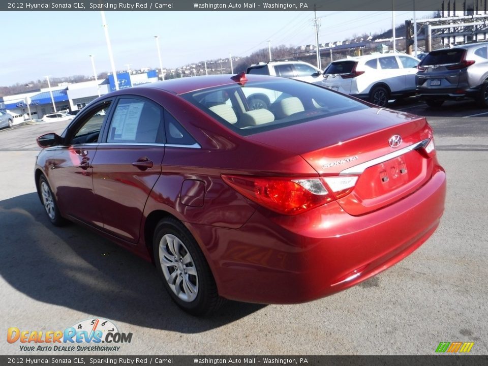 2012 Hyundai Sonata GLS Sparkling Ruby Red / Camel Photo #8