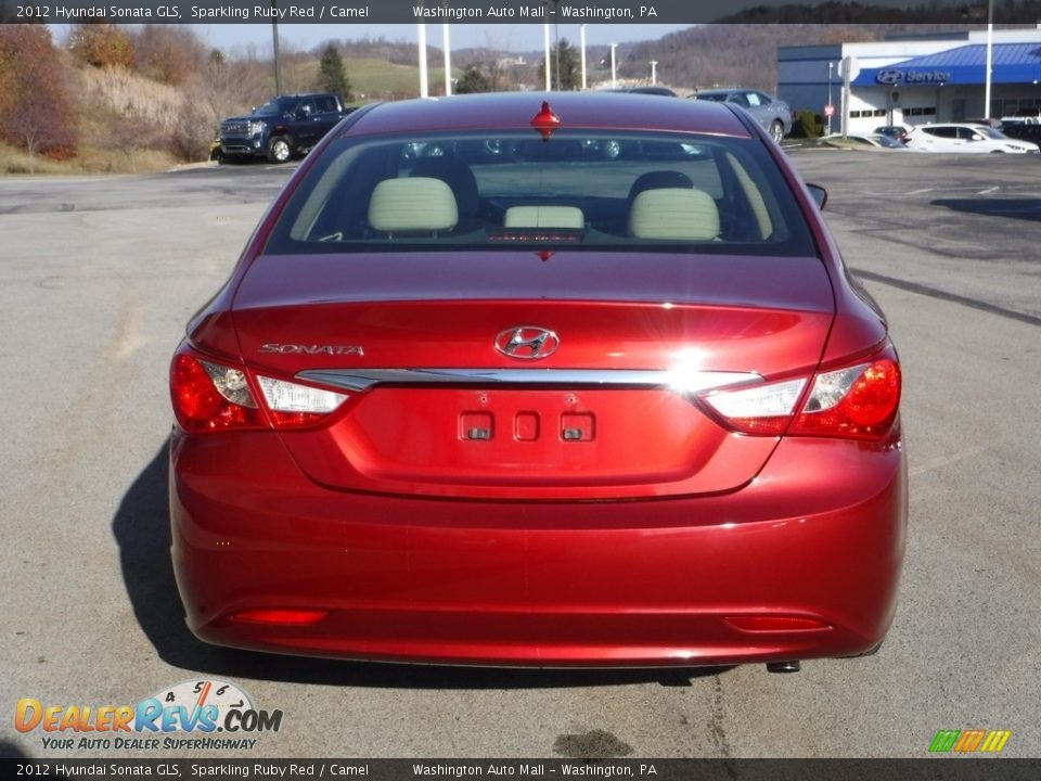 2012 Hyundai Sonata GLS Sparkling Ruby Red / Camel Photo #9