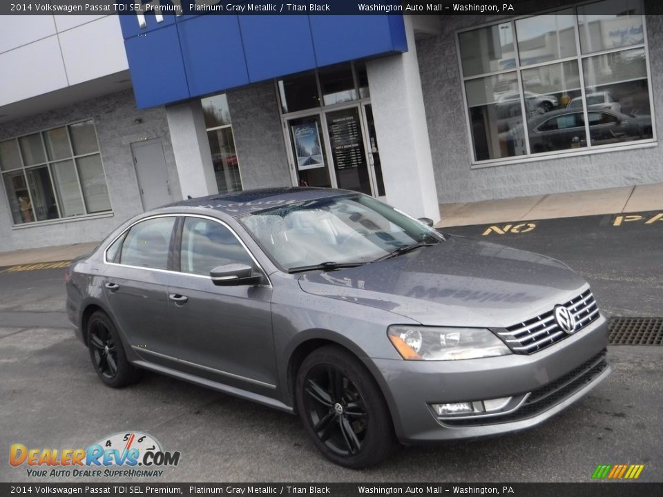 2014 Volkswagen Passat TDI SEL Premium Platinum Gray Metallic / Titan Black Photo #1
