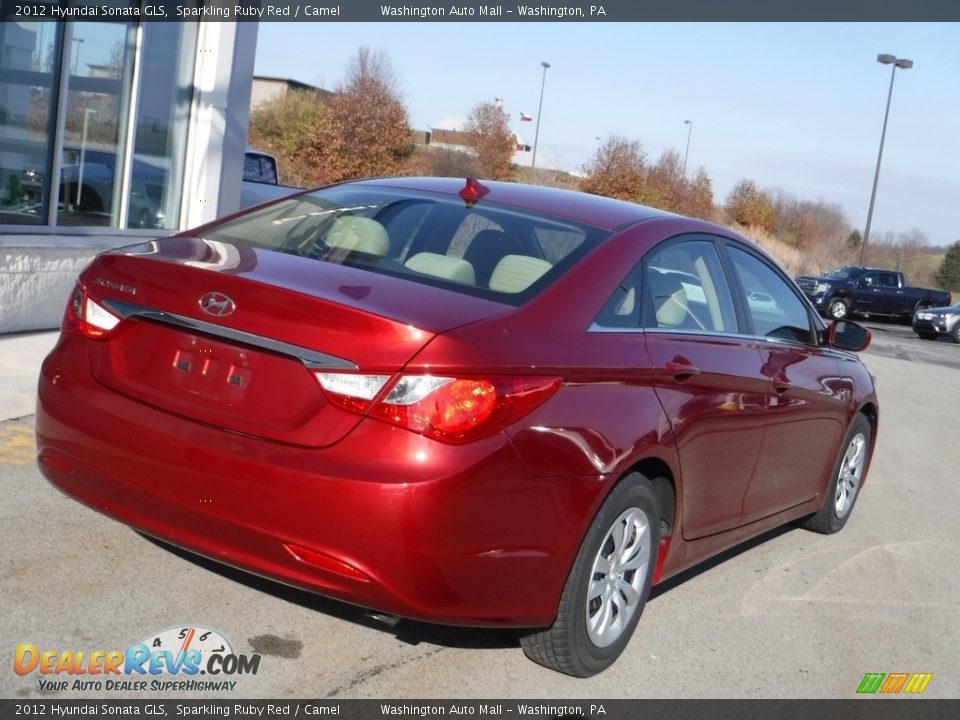 2012 Hyundai Sonata GLS Sparkling Ruby Red / Camel Photo #10