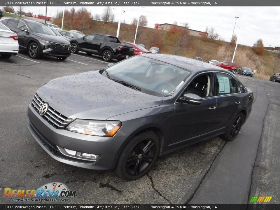 2014 Volkswagen Passat TDI SEL Premium Platinum Gray Metallic / Titan Black Photo #5