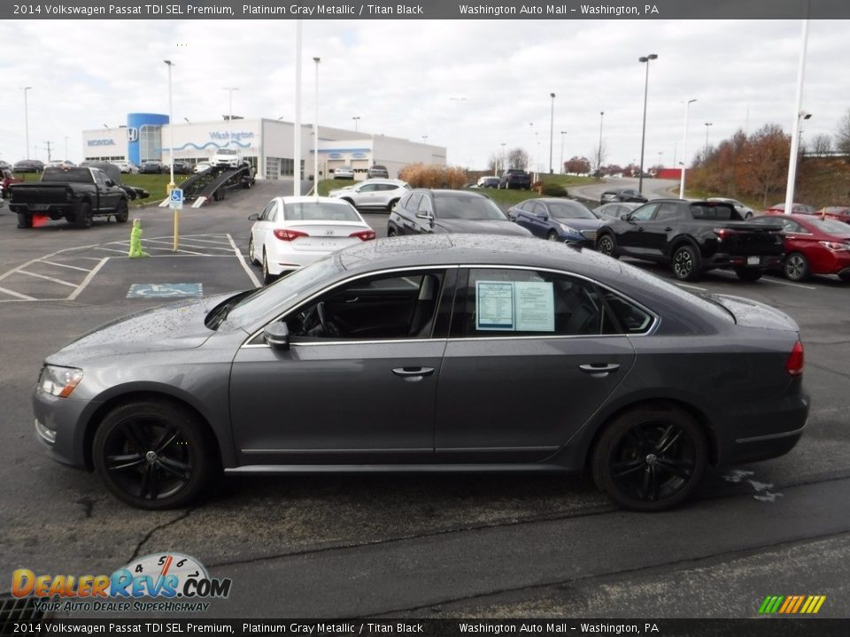 2014 Volkswagen Passat TDI SEL Premium Platinum Gray Metallic / Titan Black Photo #6