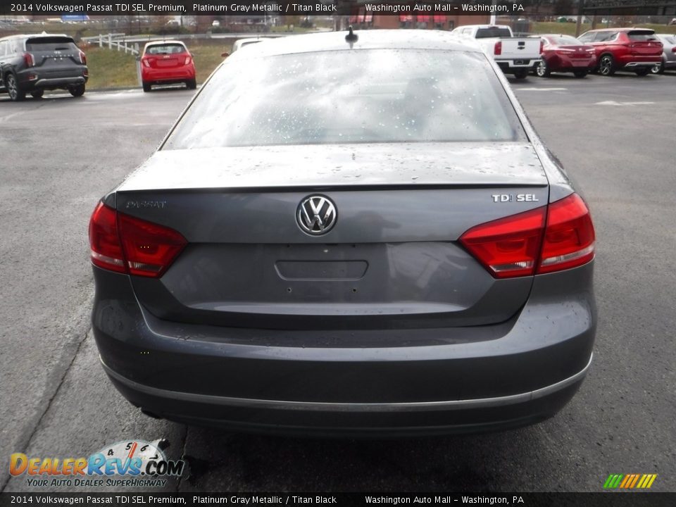 2014 Volkswagen Passat TDI SEL Premium Platinum Gray Metallic / Titan Black Photo #8