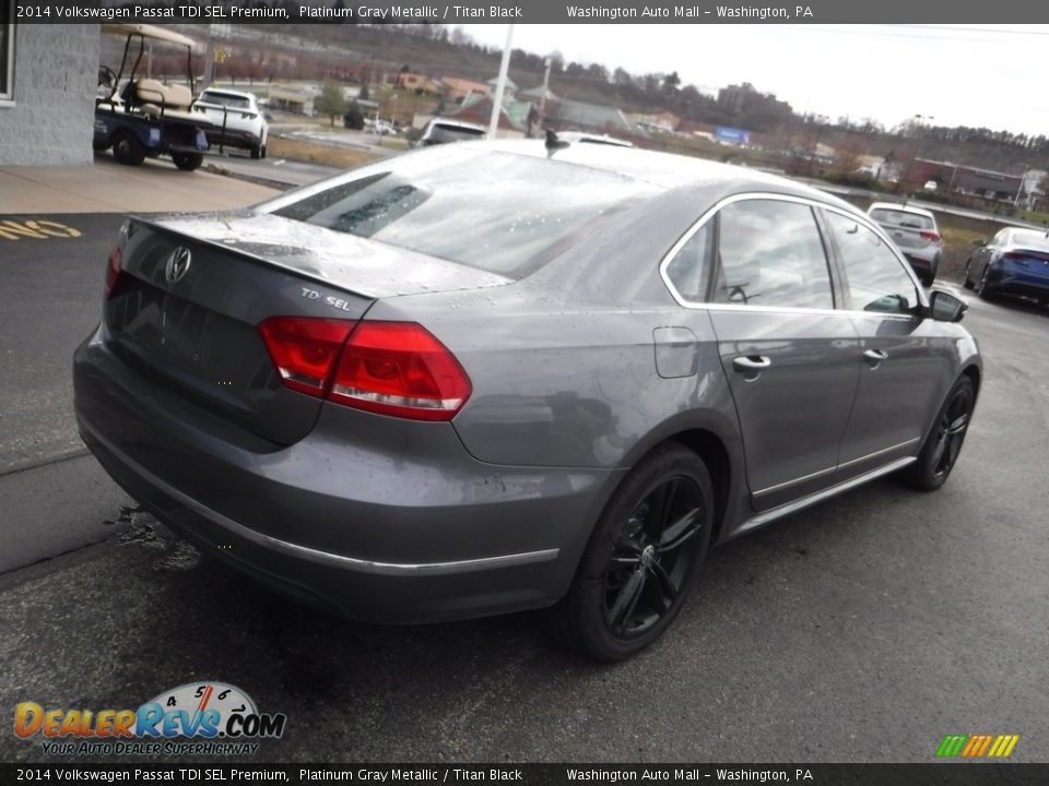 2014 Volkswagen Passat TDI SEL Premium Platinum Gray Metallic / Titan Black Photo #9