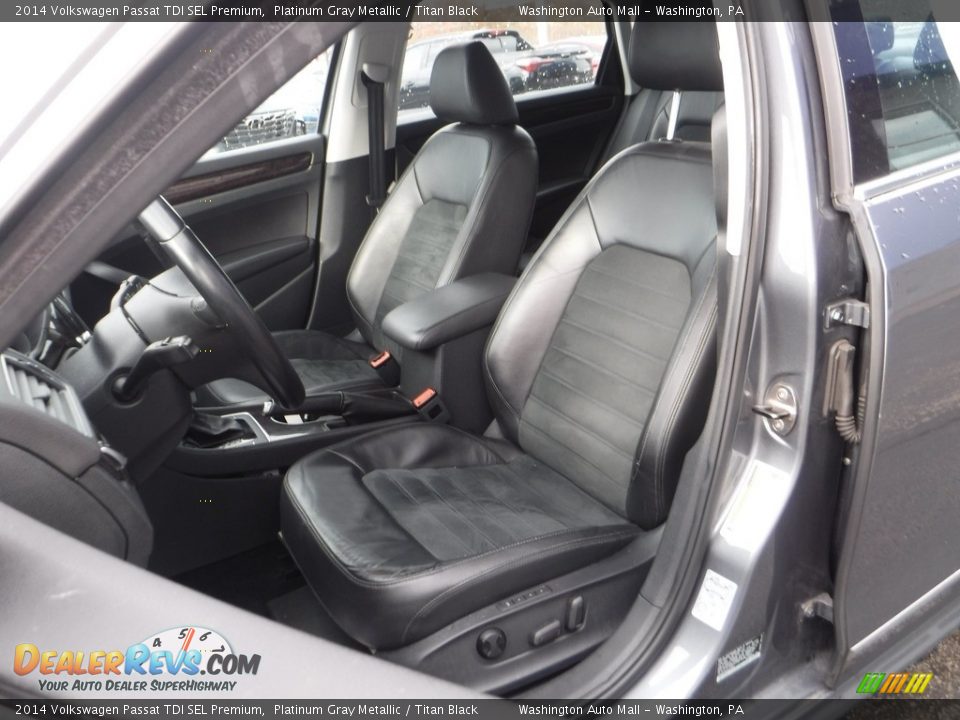 2014 Volkswagen Passat TDI SEL Premium Platinum Gray Metallic / Titan Black Photo #13