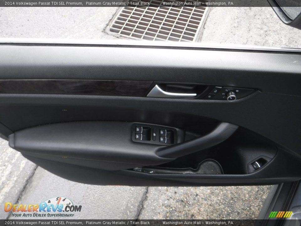 2014 Volkswagen Passat TDI SEL Premium Platinum Gray Metallic / Titan Black Photo #15