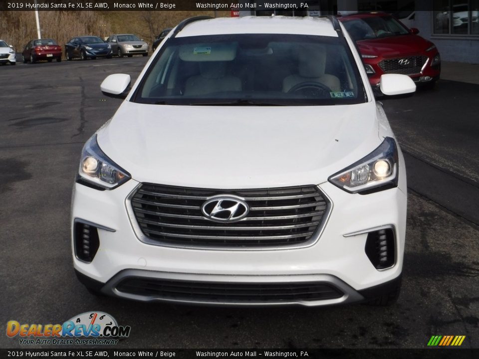 2019 Hyundai Santa Fe XL SE AWD Monaco White / Beige Photo #5