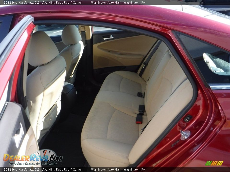 2012 Hyundai Sonata GLS Sparkling Ruby Red / Camel Photo #25