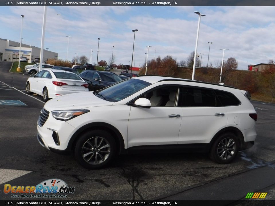 2019 Hyundai Santa Fe XL SE AWD Monaco White / Beige Photo #7