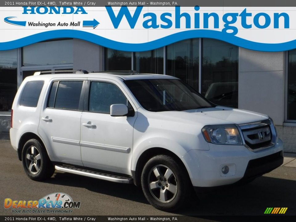 2011 Honda Pilot EX-L 4WD Taffeta White / Gray Photo #1