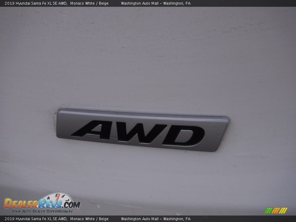 2019 Hyundai Santa Fe XL SE AWD Monaco White / Beige Photo #10