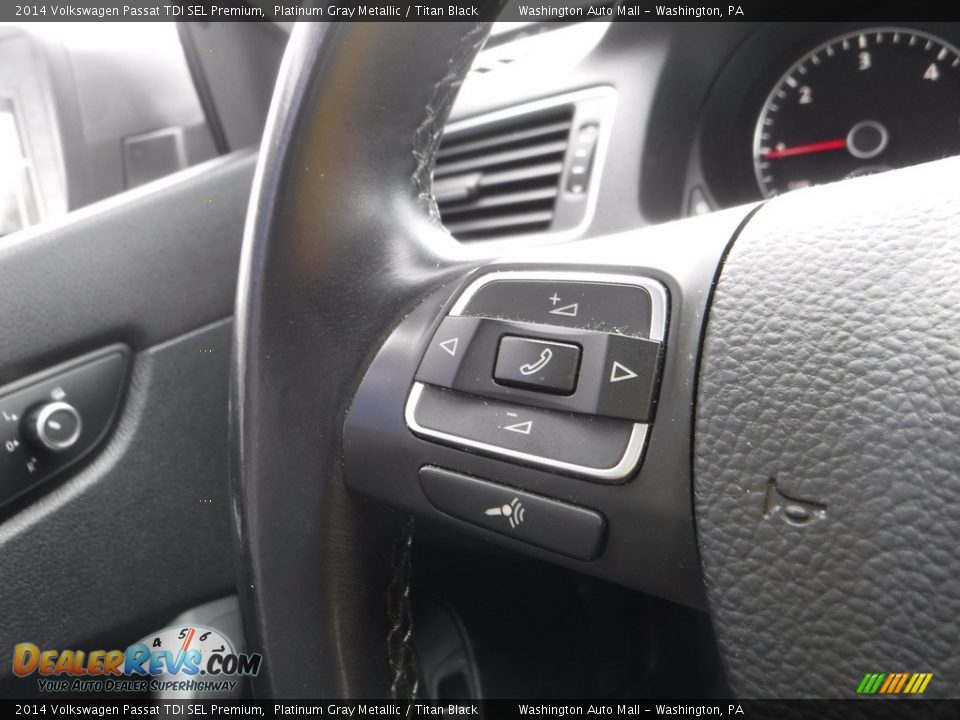 2014 Volkswagen Passat TDI SEL Premium Platinum Gray Metallic / Titan Black Photo #21