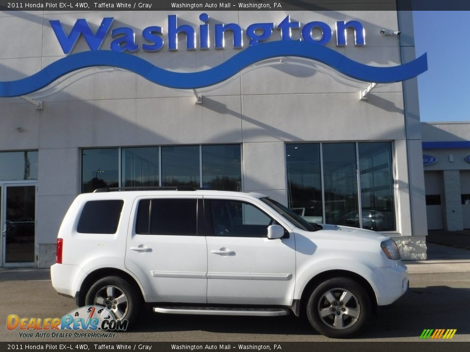 2011 Honda Pilot EX-L 4WD Taffeta White / Gray Photo #2