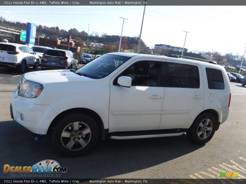 2011 Honda Pilot EX-L 4WD Taffeta White / Gray Photo #6