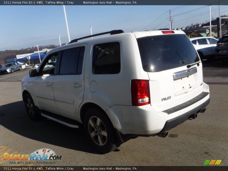 2011 Honda Pilot EX-L 4WD Taffeta White / Gray Photo #7