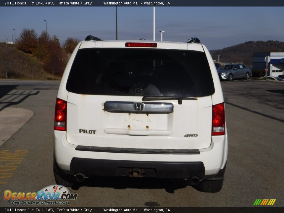 2011 Honda Pilot EX-L 4WD Taffeta White / Gray Photo #8