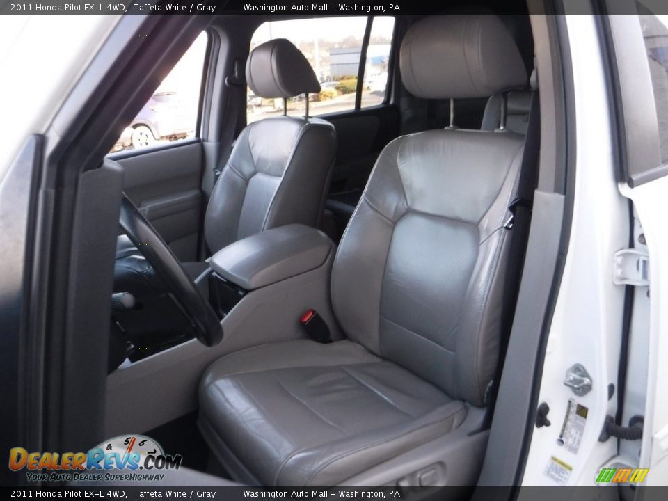 2011 Honda Pilot EX-L 4WD Taffeta White / Gray Photo #12