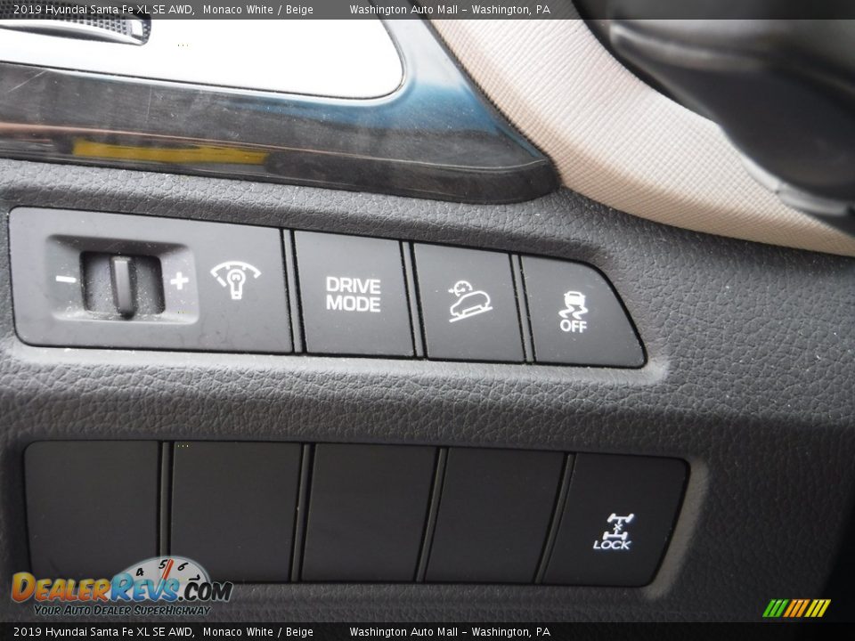 2019 Hyundai Santa Fe XL SE AWD Monaco White / Beige Photo #21