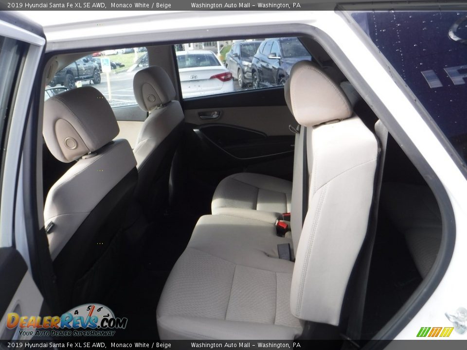 2019 Hyundai Santa Fe XL SE AWD Monaco White / Beige Photo #23