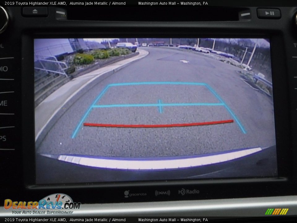 2019 Toyota Highlander XLE AWD Alumina Jade Metallic / Almond Photo #7