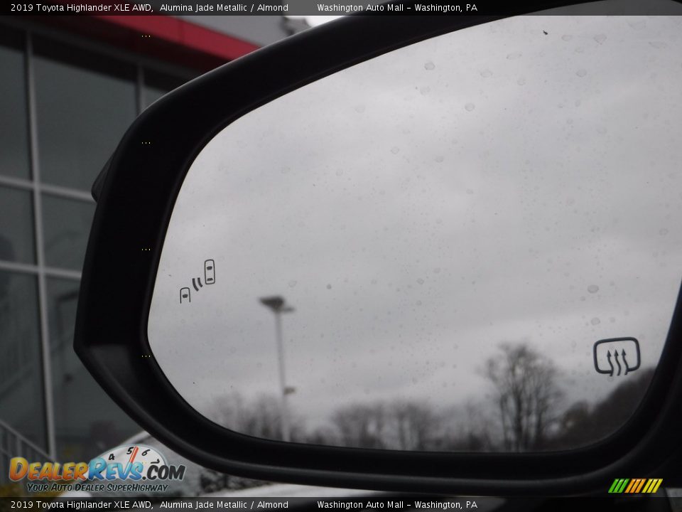 2019 Toyota Highlander XLE AWD Alumina Jade Metallic / Almond Photo #8