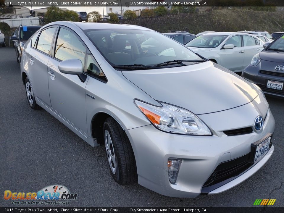 2015 Toyota Prius Two Hybrid Classic Silver Metallic / Dark Gray Photo #1