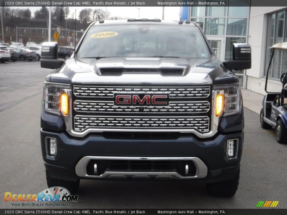 2020 GMC Sierra 2500HD Denali Crew Cab 4WD Pacific Blue Metallic / Jet Black Photo #7