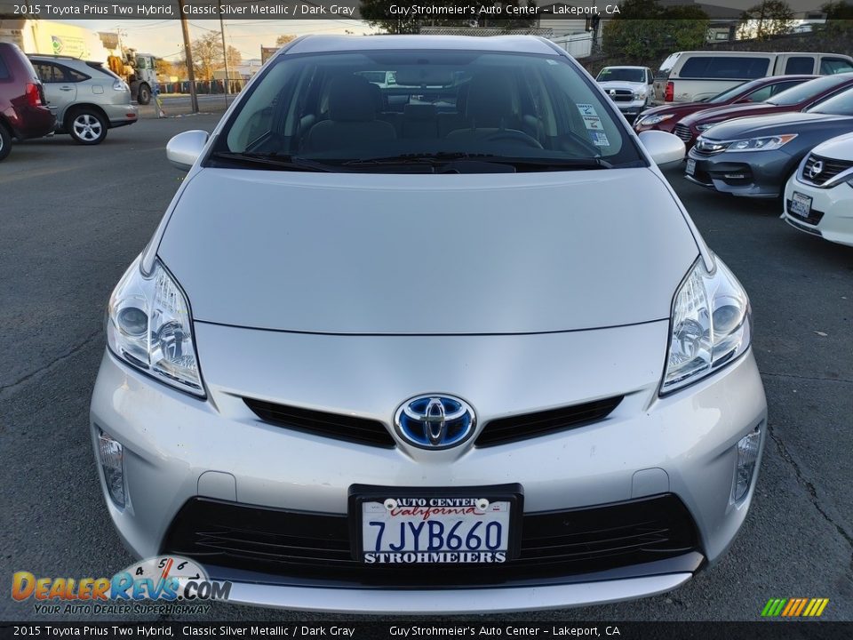 2015 Toyota Prius Two Hybrid Classic Silver Metallic / Dark Gray Photo #2