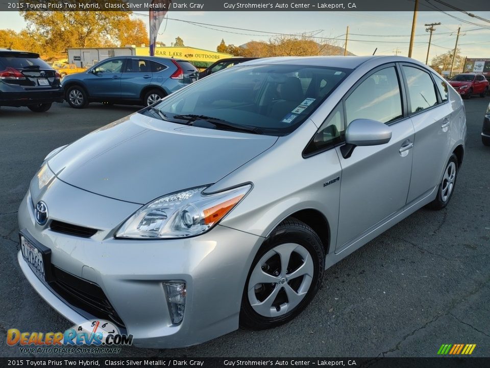 2015 Toyota Prius Two Hybrid Classic Silver Metallic / Dark Gray Photo #3