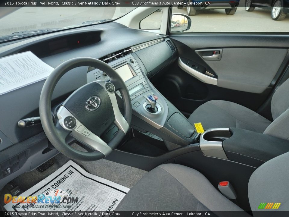 2015 Toyota Prius Two Hybrid Classic Silver Metallic / Dark Gray Photo #4