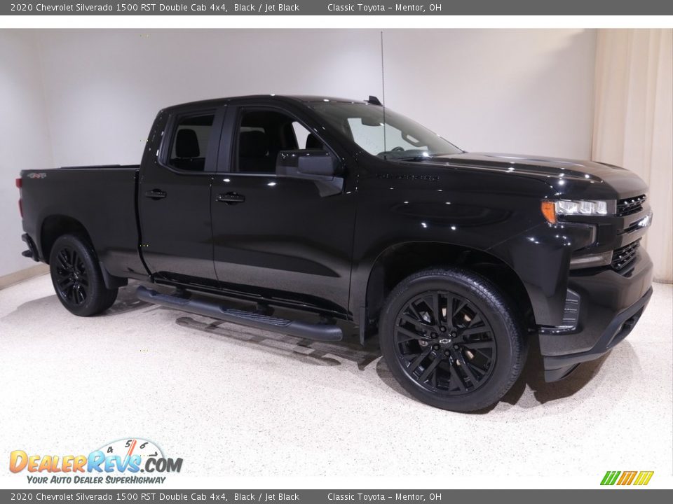 2020 Chevrolet Silverado 1500 RST Double Cab 4x4 Black / Jet Black Photo #1