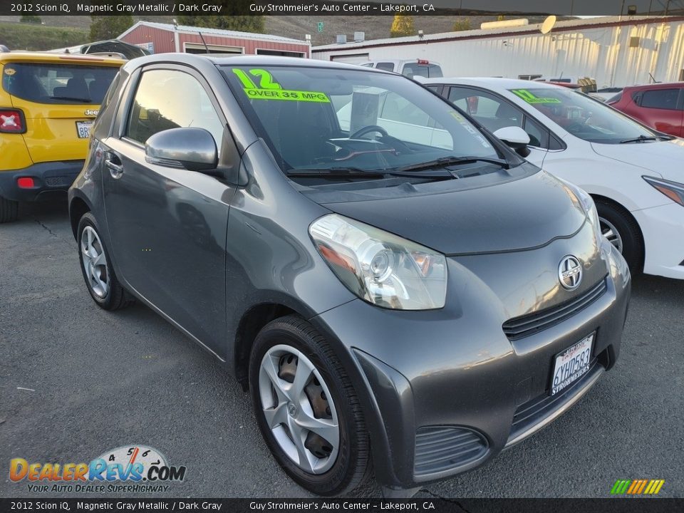 2012 Scion iQ Magnetic Gray Metallic / Dark Gray Photo #1