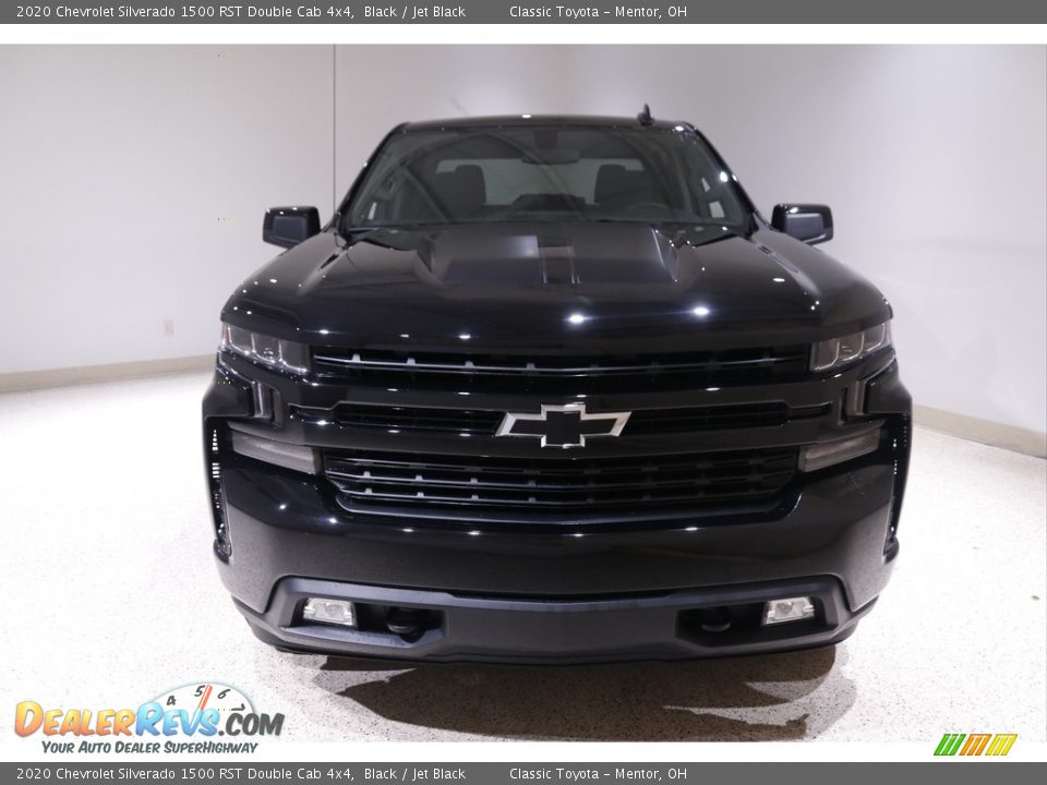 2020 Chevrolet Silverado 1500 RST Double Cab 4x4 Black / Jet Black Photo #2