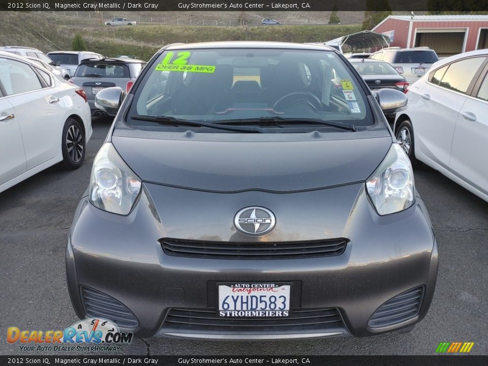 2012 Scion iQ Magnetic Gray Metallic / Dark Gray Photo #2