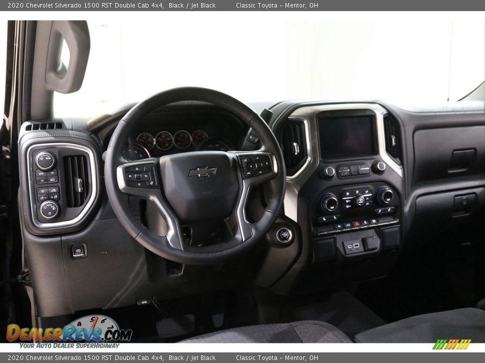 2020 Chevrolet Silverado 1500 RST Double Cab 4x4 Black / Jet Black Photo #7
