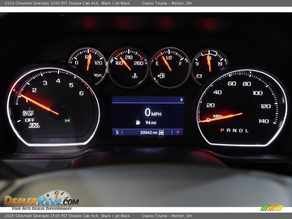 2020 Chevrolet Silverado 1500 RST Double Cab 4x4 Black / Jet Black Photo #9