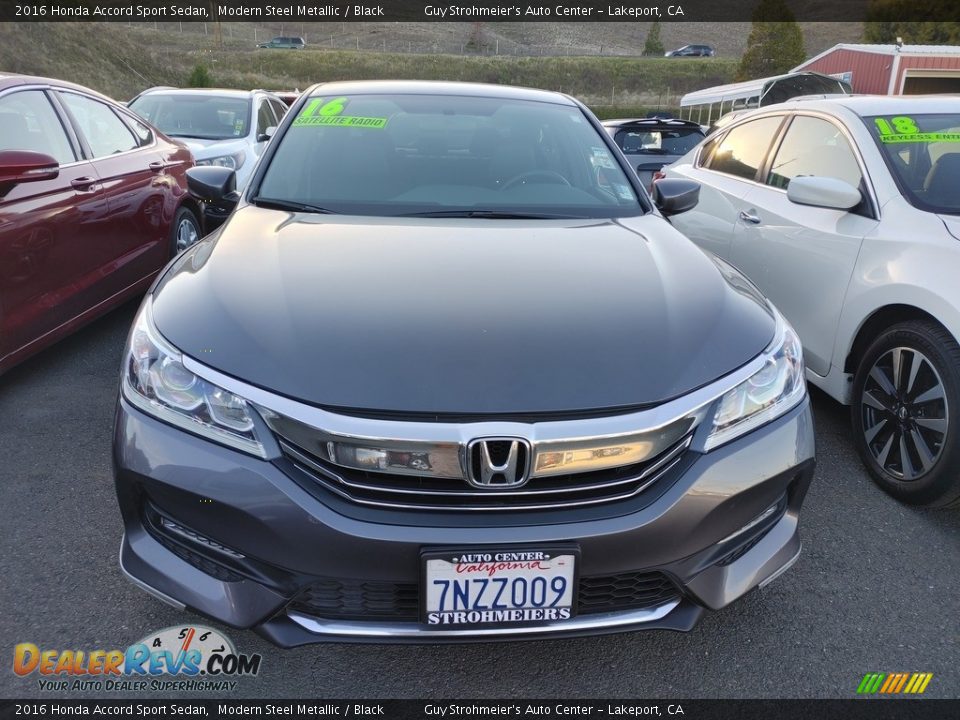 2016 Honda Accord Sport Sedan Modern Steel Metallic / Black Photo #2
